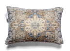Close-up of Havensby woven oblong cushion cover showing medallion pattern