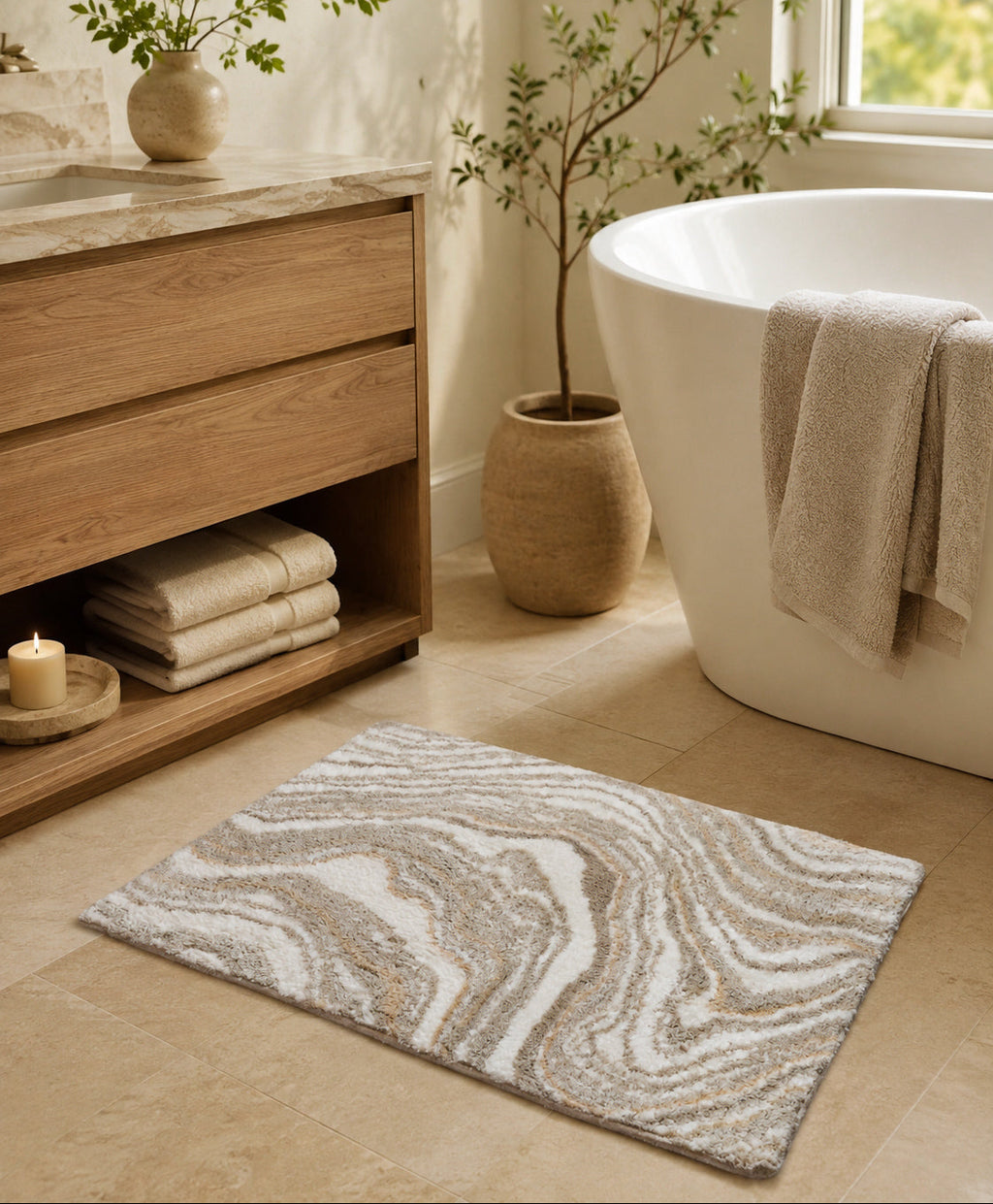 The Aurora Dunes Bath Mat