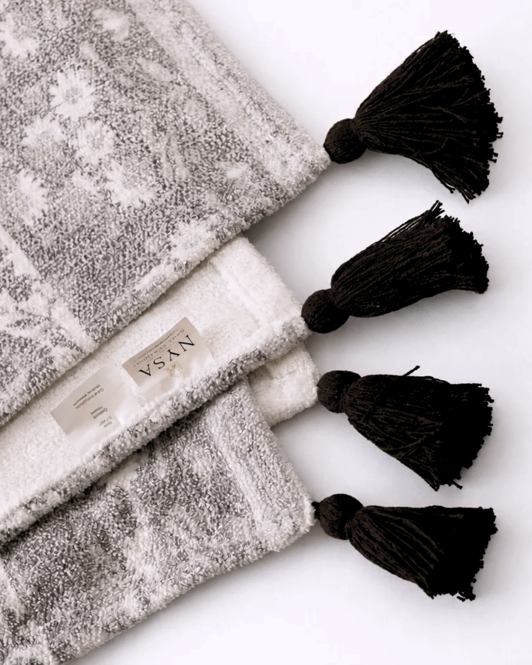 The Maison Ash Soft Viscose Throw | Charcoal | 4x5 ft