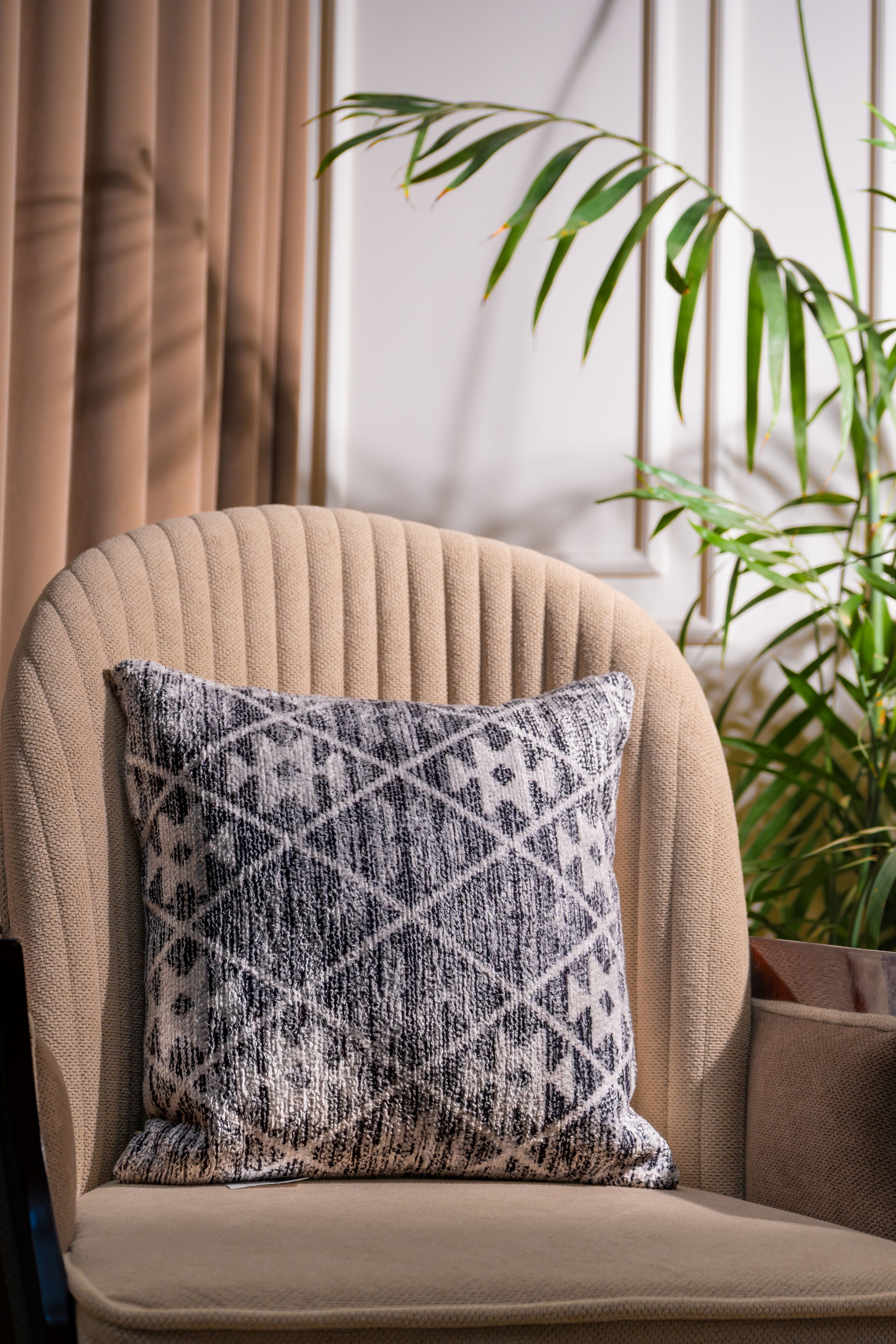 The Vellum Noir Cushion Cover