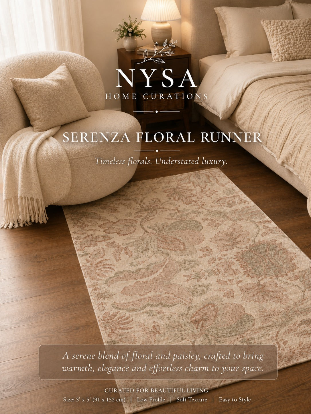 Serenza Floral Runner Rug