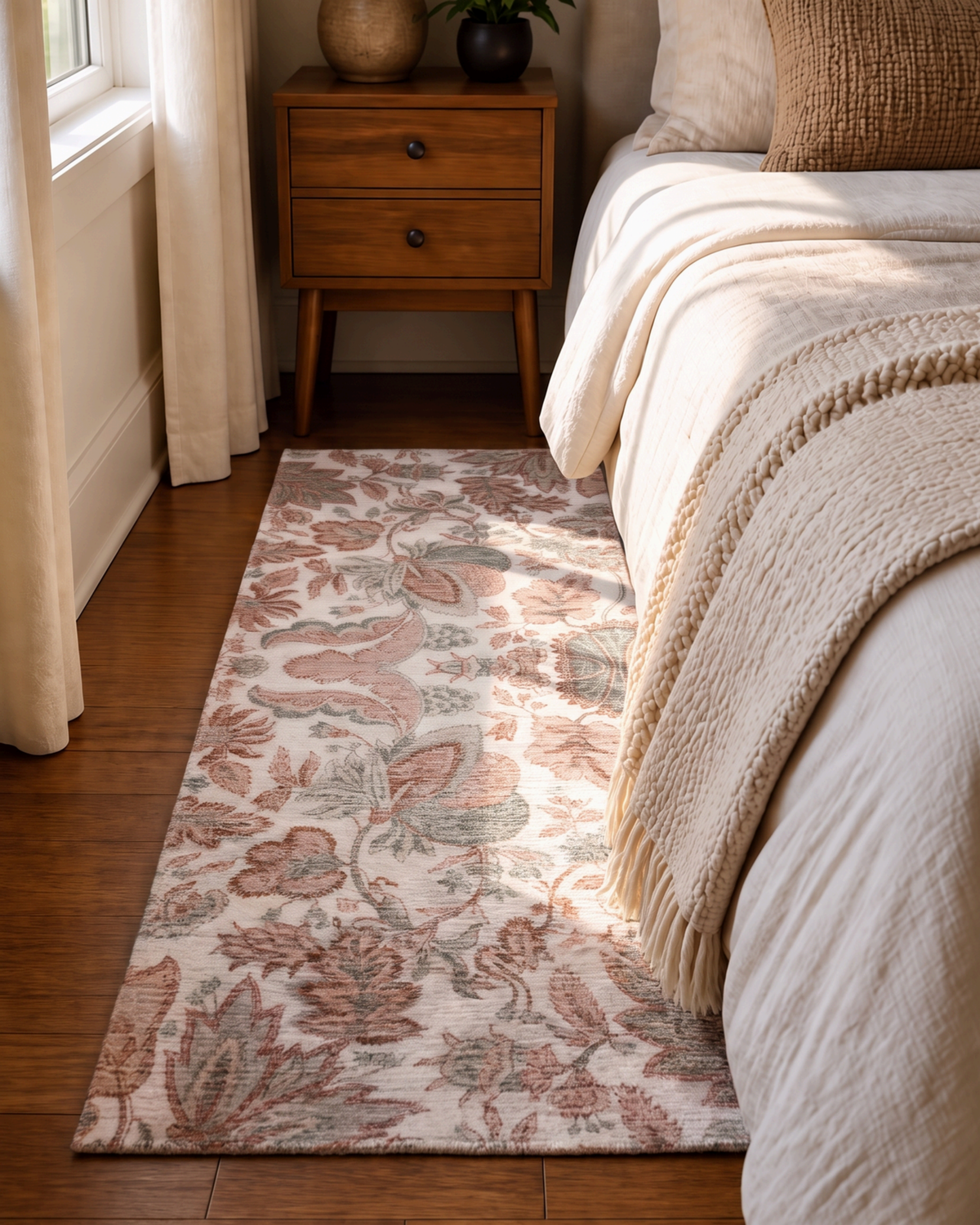 The Rosemere Garden Sage Viscose Blend Rug