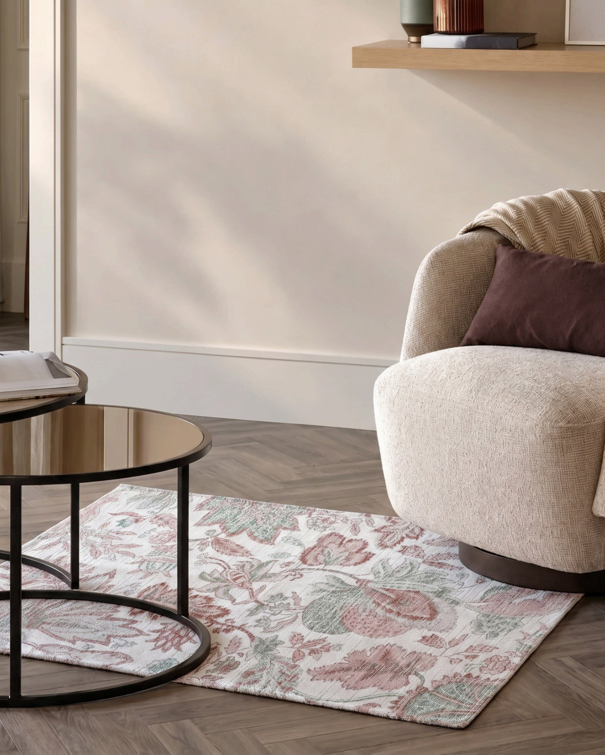 The Rosemere Garden Sage Viscose Blend Rug